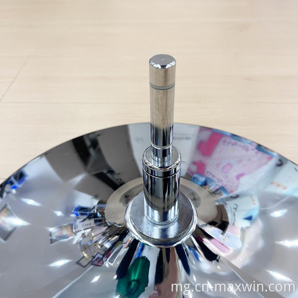 Base volafotsy kapila Silver Disc Flagpole Base